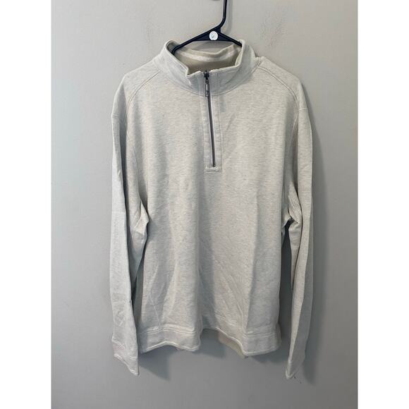New Tommy Bahama Flip Costal Reversible Half Zip Pullover, Heather Size XL - Picture 2 of 3